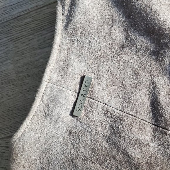 Soia & Kyo Suede Moto Jacket - Picture 3 of 7